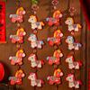 Traditional Style Spring Festival Door Decoration Cute Design Bless Words Hanging Tassel Ornament Good Luck Red Blessing