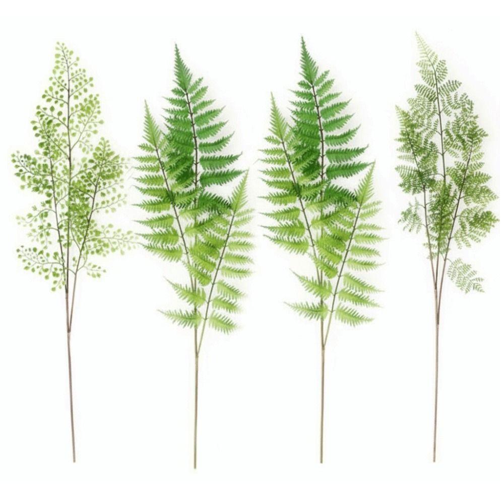 Real Touch Artificial Fern Plant Plastic Material Handmade Realistic Artificial Fern Elegant Design Artificial Greenery Fern