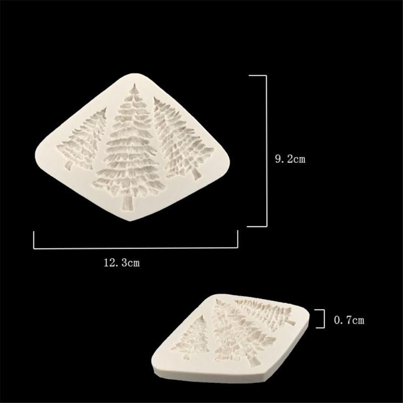 Snowman Santa Claus Deer Chrismas Tree Fondant Chocolate Mold Cake Decoration Mould