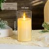 Rechargeable LED Acrylic Simulated Candle with Swinging Flame - Romantic Home Ambiance