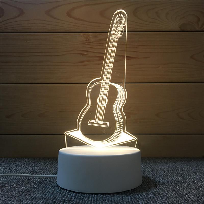 3d Nightlight Vision Bedroom Creative Desk Lamp Diy Holiday Gift Usb Direct Plug