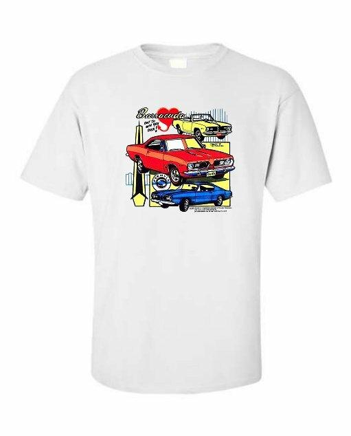 

1967-1969 Plymouth Barracuda Classic Muscle Car T-shirt SINGLE OR DOUBLE Print 4XL