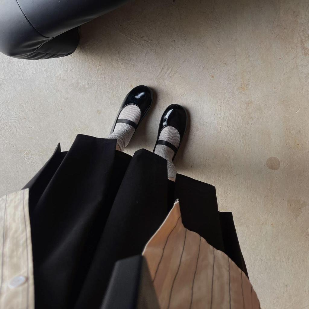 Fashion IPPEUM Women Mary Janes PU Leather Round Toe Ballet Flats Shoes