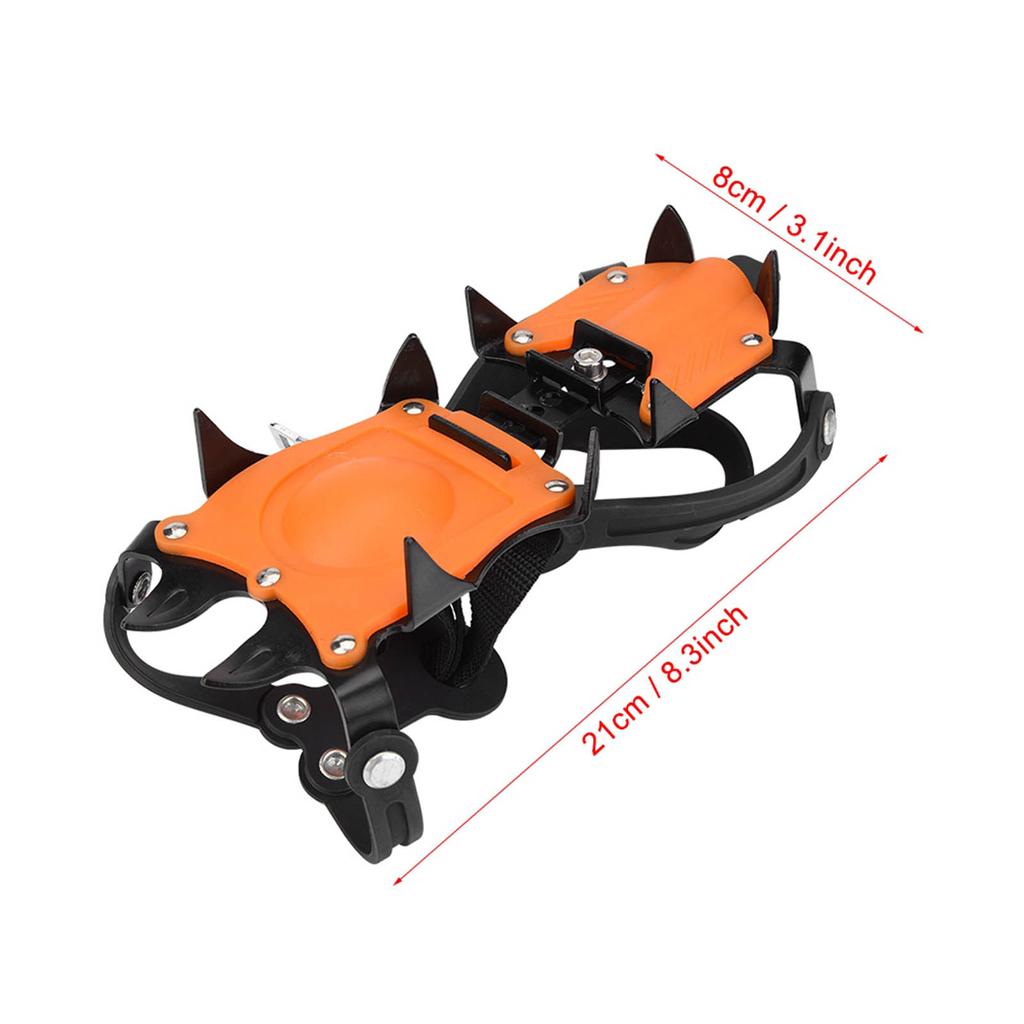 Ice Shoes  s, Portable   Nonslip Outdoor Sports 10 Toothed Snow Crampons, Shoe Spikes | Ice Clts | Ice Spikes | Snow Clts for Various