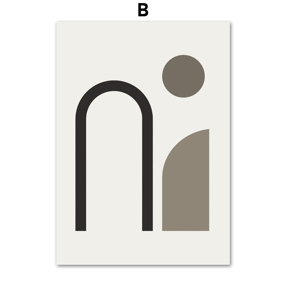 Minimalistické Abstraktní Body Line Figura Citáty Severské plakáty a tisky Nástěnné umění Obraz na plátně Dekor Obrazy do obývacího pokoje