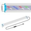 Luce LED per Acquario ad Alta Luminosità a 6 File con Alimentatore USB Design Sottile e Modalità di Luminosità Multiple Decorazioni per Acquario