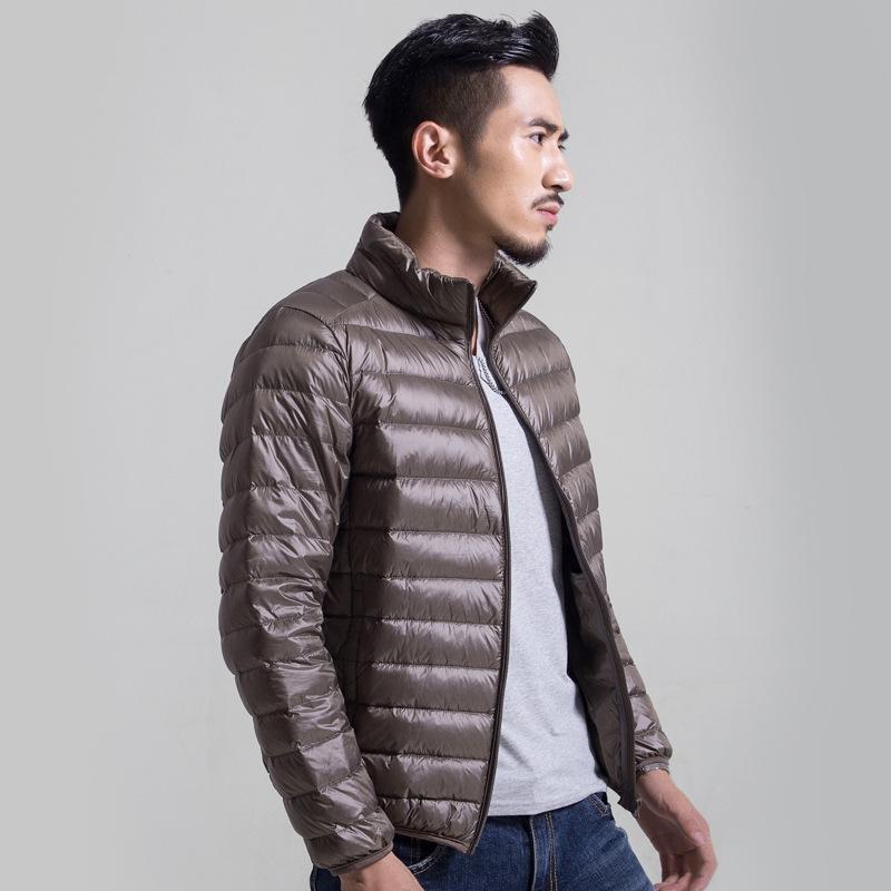 

Lightweight Down Jacket Men S Stand Collar Winter Jacket Xl XXXL армія зелений колір