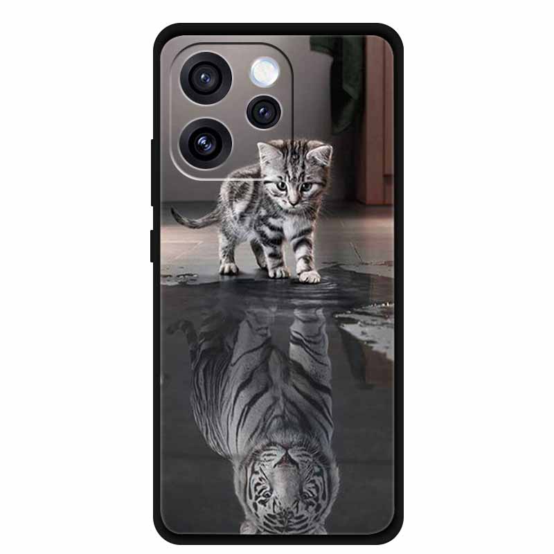 Phone Case for Oppo Reno15 Soft TPU Silicone Cover for OPPO PLW110 6.32" Black Case For Oppo Reno 15 5G Fashion Cool Coque Shell