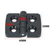 10PCS Plastic Small Hinges Door Bearing Butt Cabinet ABS Hinge With Pre-drilled Countersunk Hole For Box