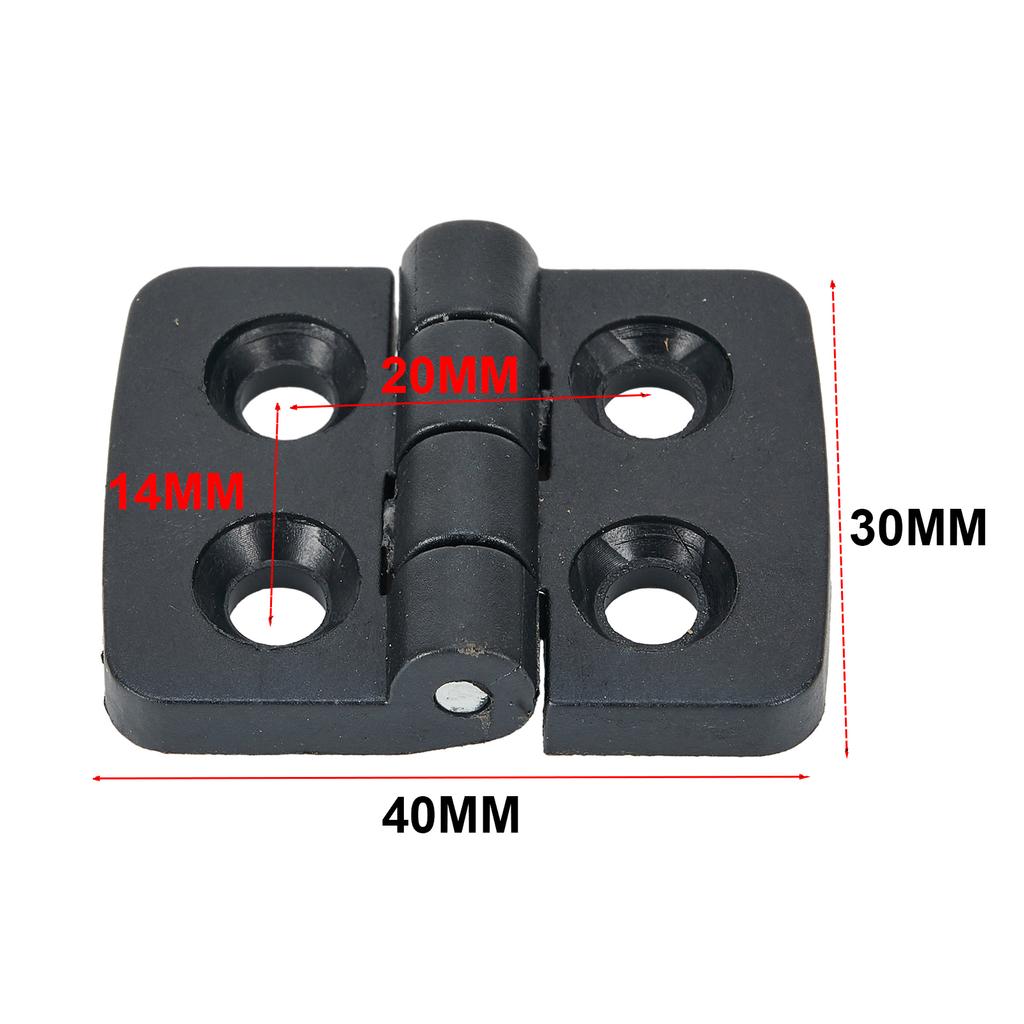 10PCS Plastic Small Hinges Door Bearing Butt Cabinet ABS Hinge With Pre-drilled Countersunk Hole For Box