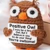 Crochet Support Motivational Crochet Animals Handmade Crochet Owl Doll Cute Support Toy Support Doll