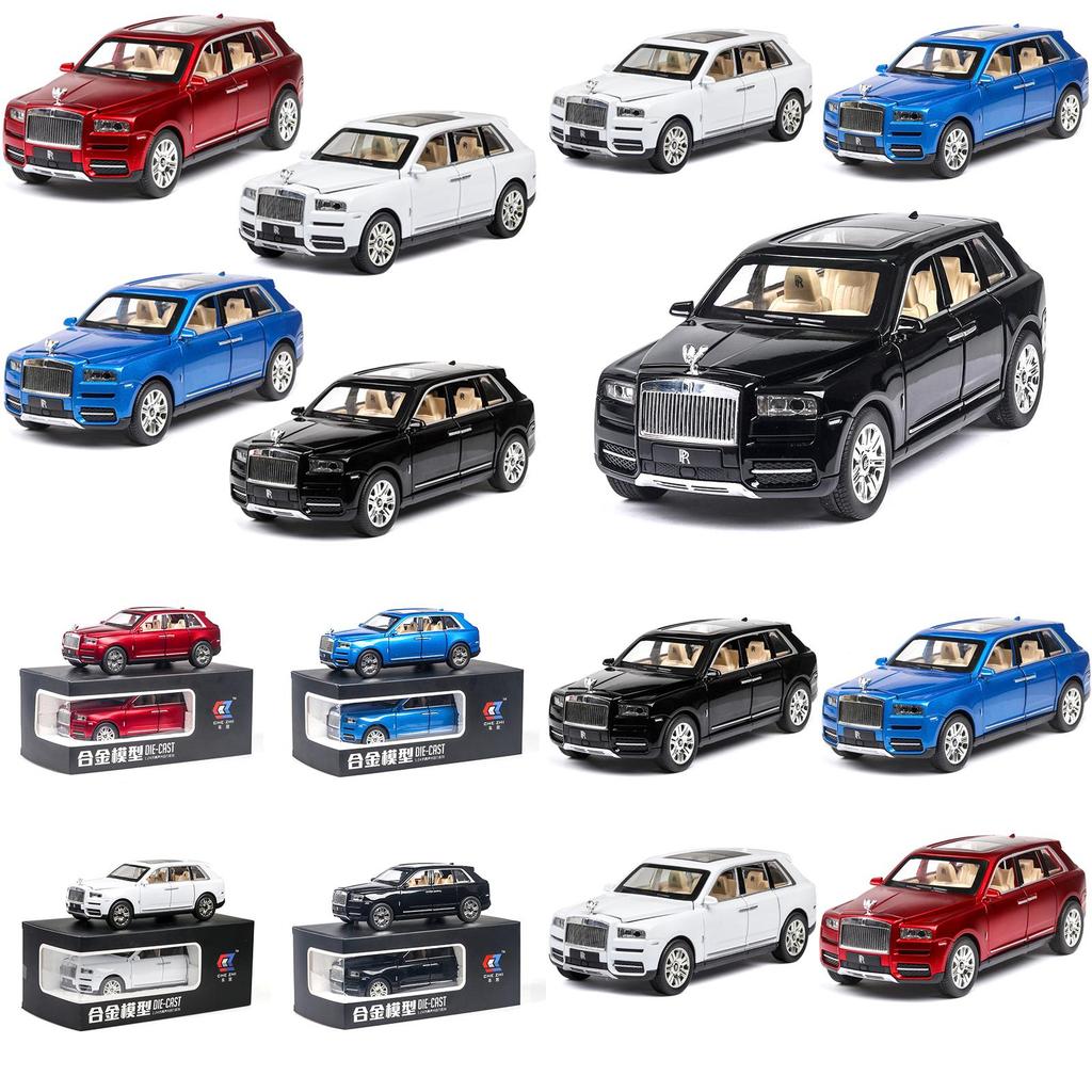 Exquisite Rolls-royce Cullinan 124 Diecast Car Model With Sound And Light Features