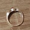 Vintage agat oransje perle ring kunst etnisk stil eldgammel sølv personlig ring