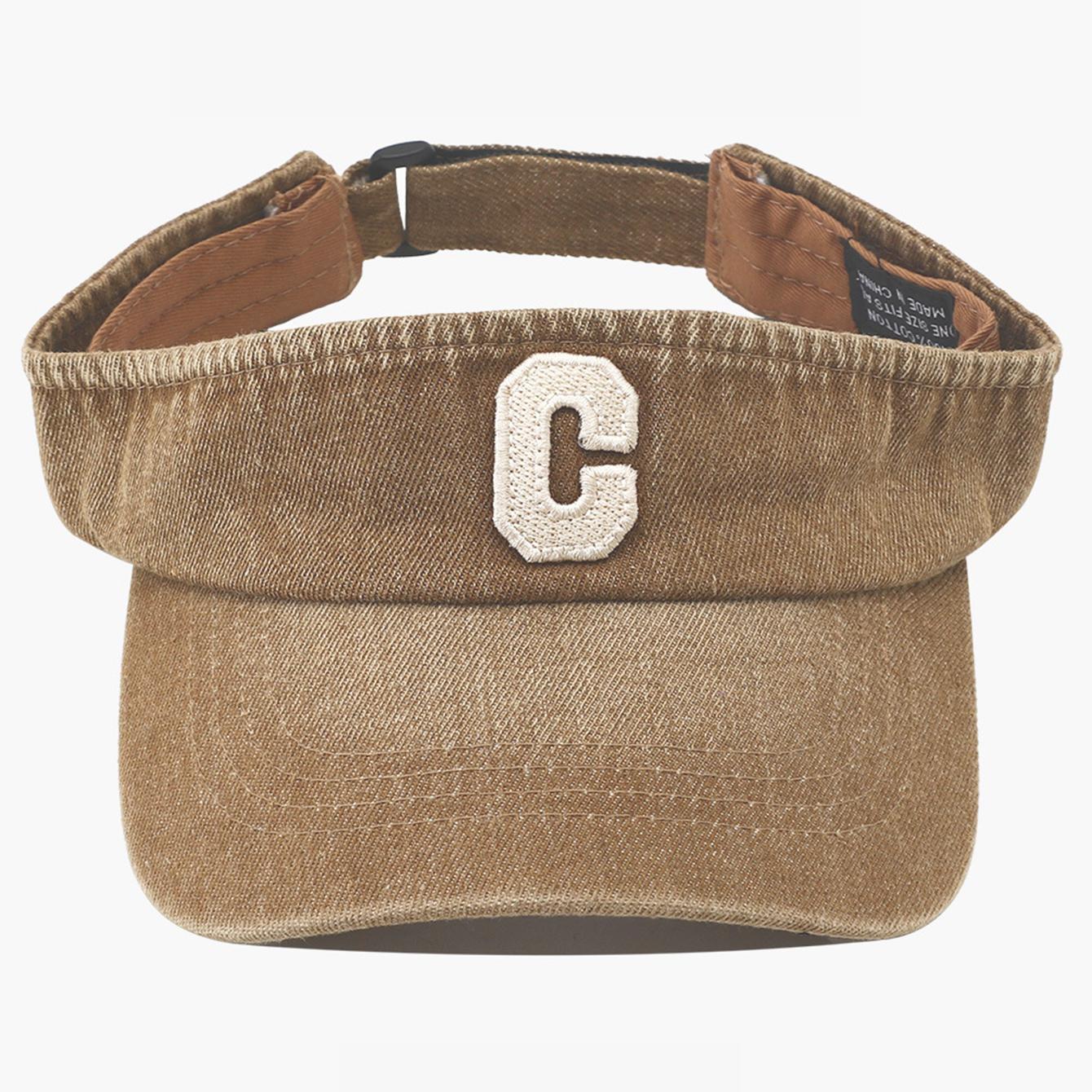 

Adjustable Sun Hat with Embroidered Letter C Design, Perfect for Outdoor Activities & Golf, Stylish Lightweight Cap for MenWomen One Size