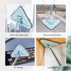 360° Rotatable Multifunctional Triangle Mop,Wall Cleaning Tool with Long Handle,Wet and Dry Triangular Window Squeegee Mops