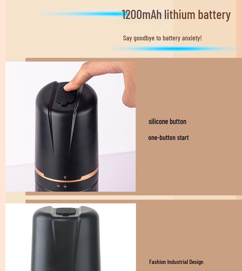 Portable USB Rechargeable Electric Coffee Grinder for Home Use