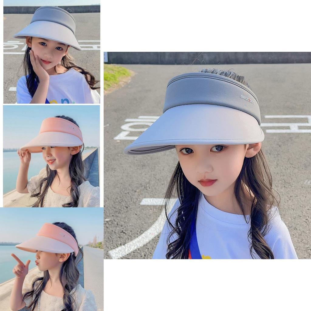 Childrens Summer Sun Hat With Big Brim And Lightweight Ice Silk Fabric For Outdoor Activities