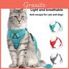 Cat And Dog Pet Chest Harness With Reflective Straps And Breathable Material For Outdoor Walks