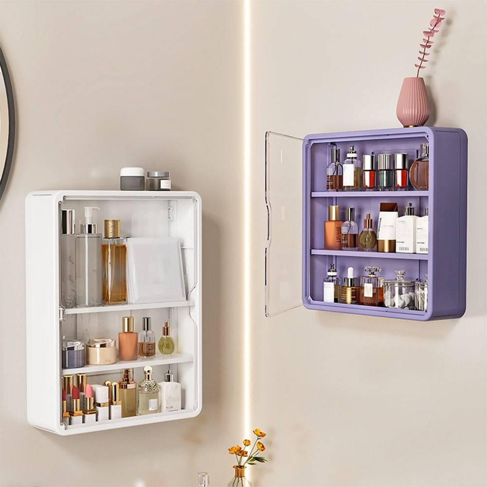 Large Capacity Cosmetic Display Cases Waterproof Beauty Storage Box New Makeup Organizer  Bathroom