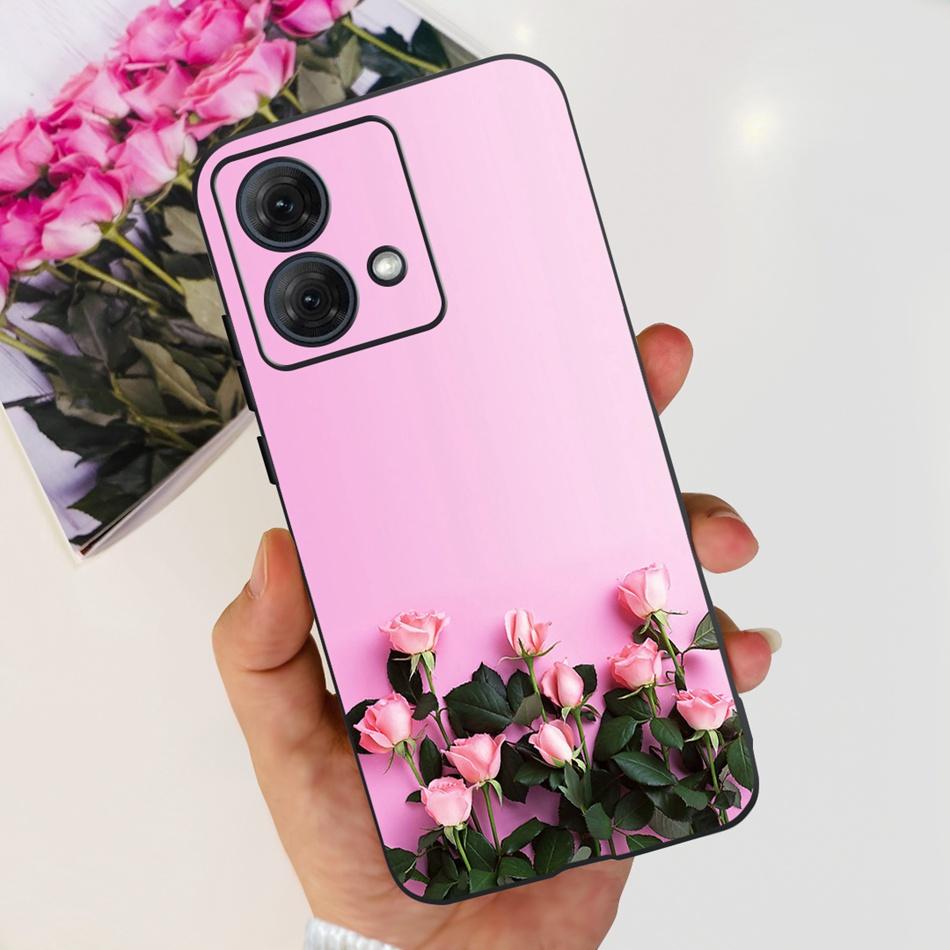 For Motorola Moto G84 Case MotoG84 G 84 5G 2023 Cute Painted Soft Silicone TPU Phone Back Cover Bumper