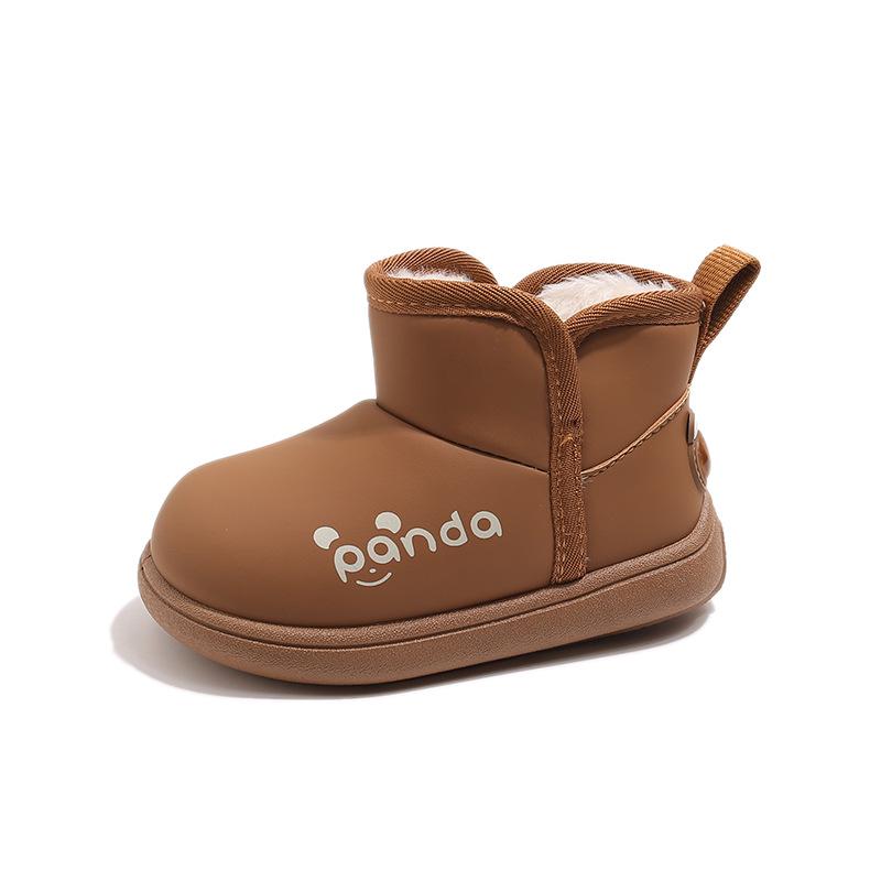 Kids' 2025 Winter Thickened Velvet-Lined Snow Boots - Waterproof, Casual Cotton Shoes for Boys and Girls