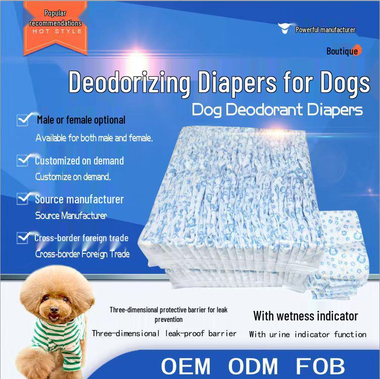 40-Count Pet Dog Diapers: Period Pants for Male and Female Dogs Male S (1-3kg) 40 pieces