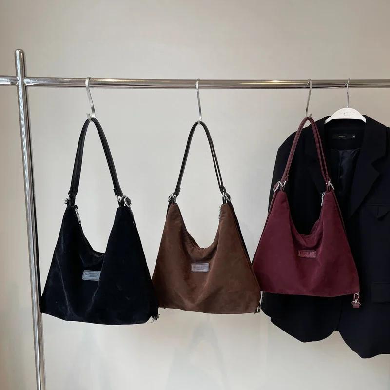 Casual zipper PU shoulder bags for women  versatile  retro pendulum crossbody bags  stitching line  simple  new