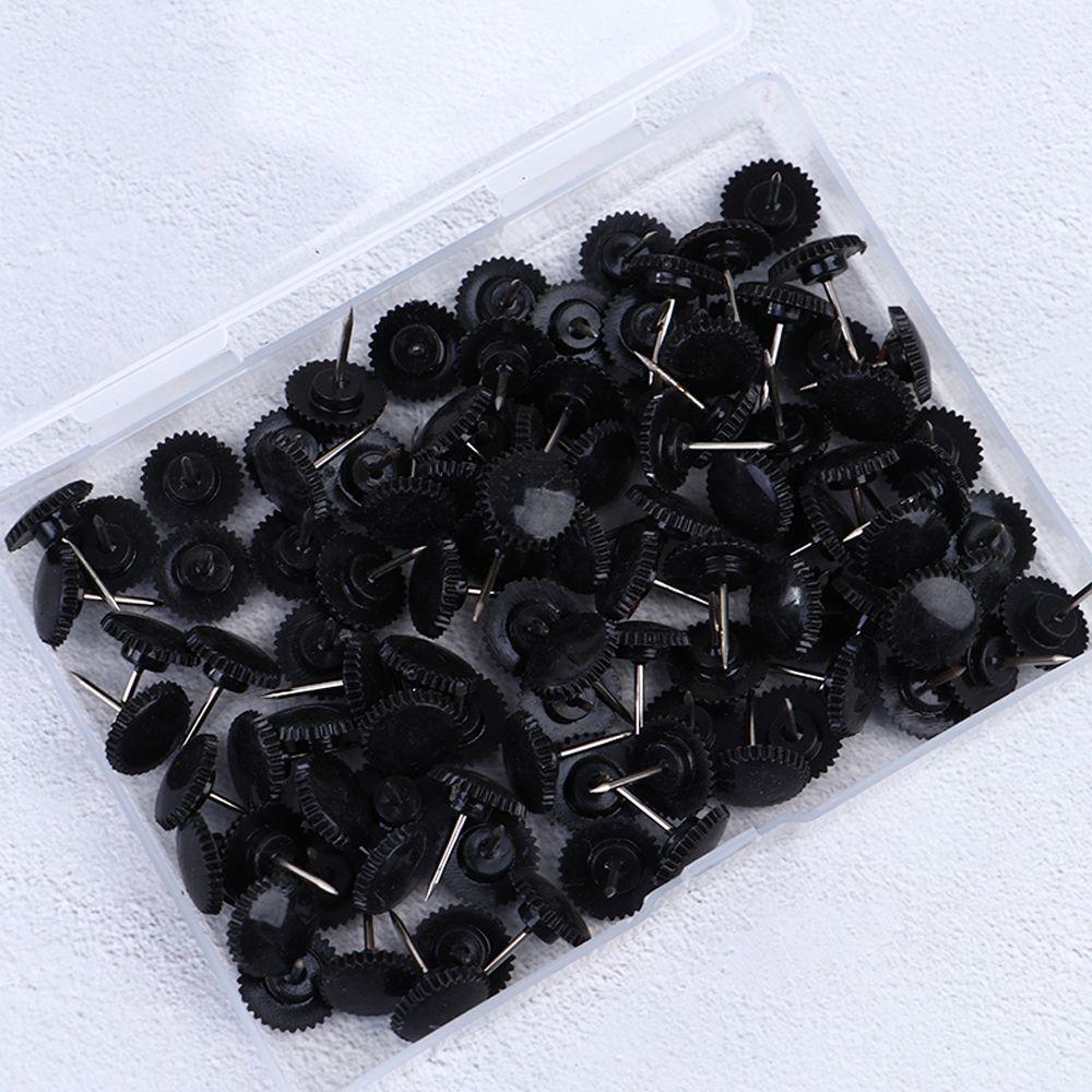 Plastic Head Map Markers Pushpin Decorative Gear-like Pushpins Drawing Pins Map Pins Thumb Tacks