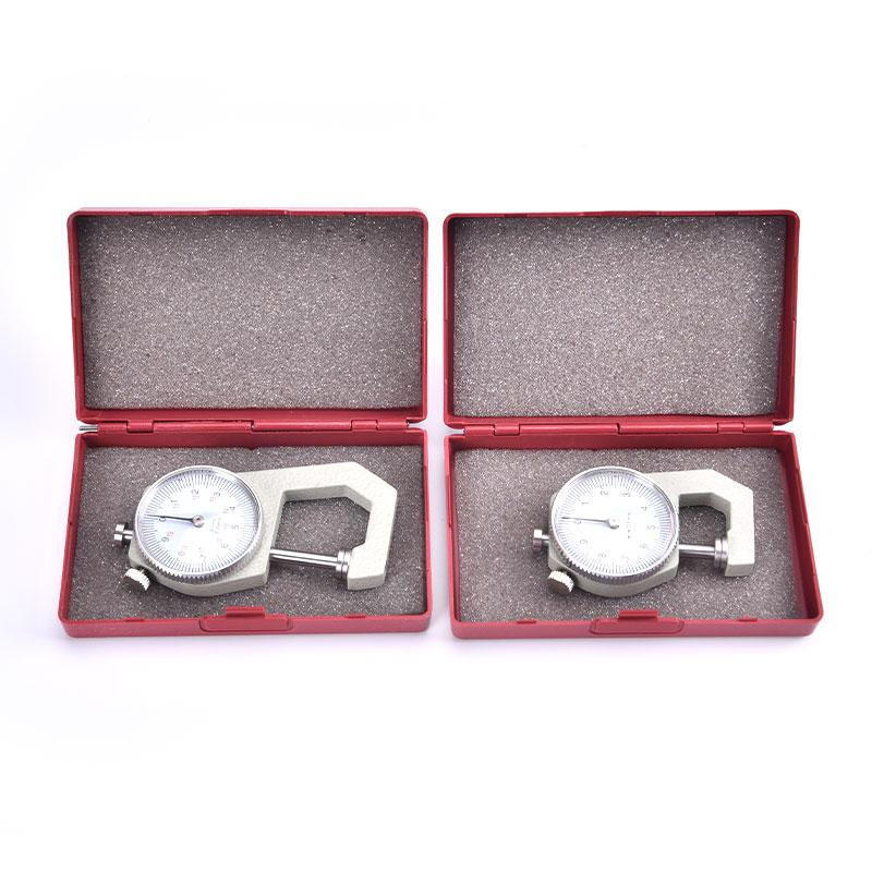 0-10mm 0-20mm Medidor de Espesor de Dial Metálico Medidor Probador de Espesor de Papel de Cuero para Cuero Flim Papel