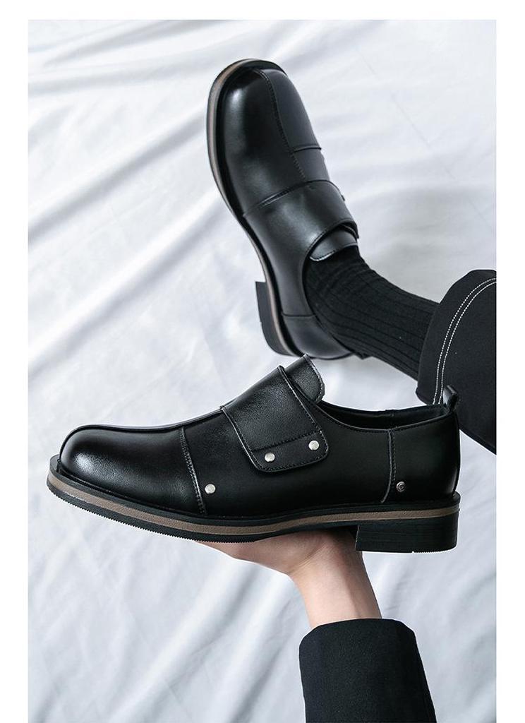 Men's Height Increasing Leather Slip-On Shoes: Summer Casual & Business Wedding Footwear
