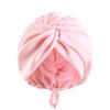 Women Men Double Layer Cross Twisted Turban Adjustable Elastic Silk Satin Chemo Hair Care Bonnets Sleep Cap