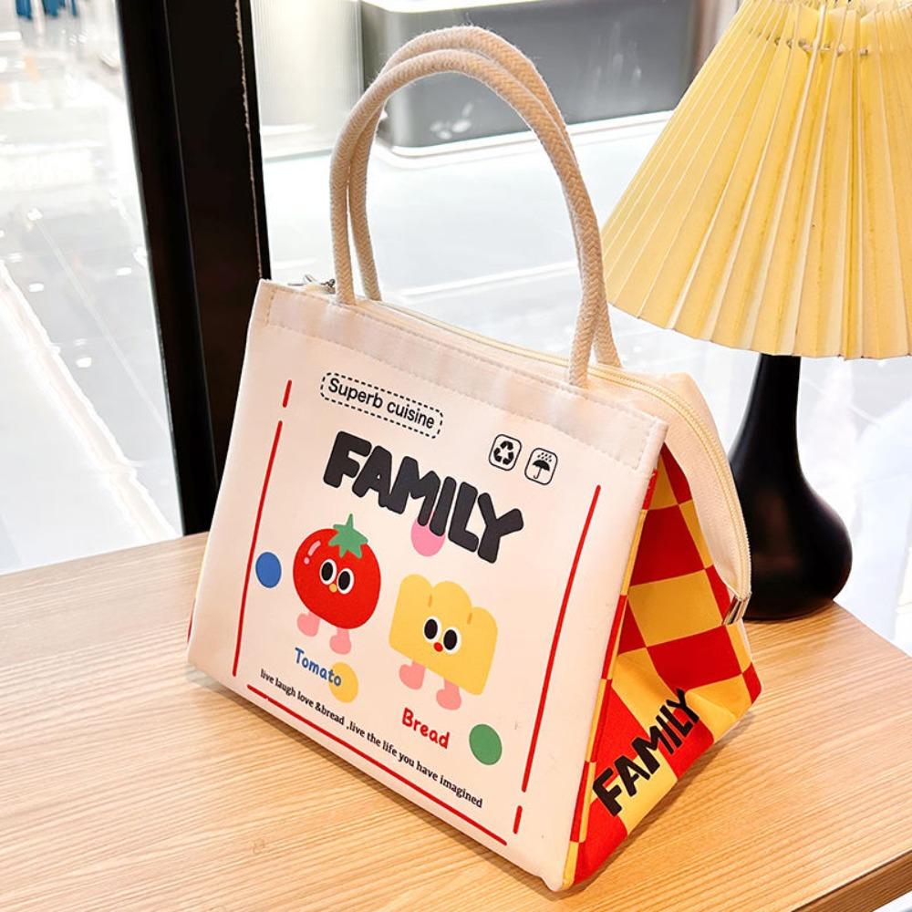 Kawaii Capybara Thermal Lunch Bag Insulated Portable Food Storage Bag Cartoon Lunch Box For Women Girl Kids