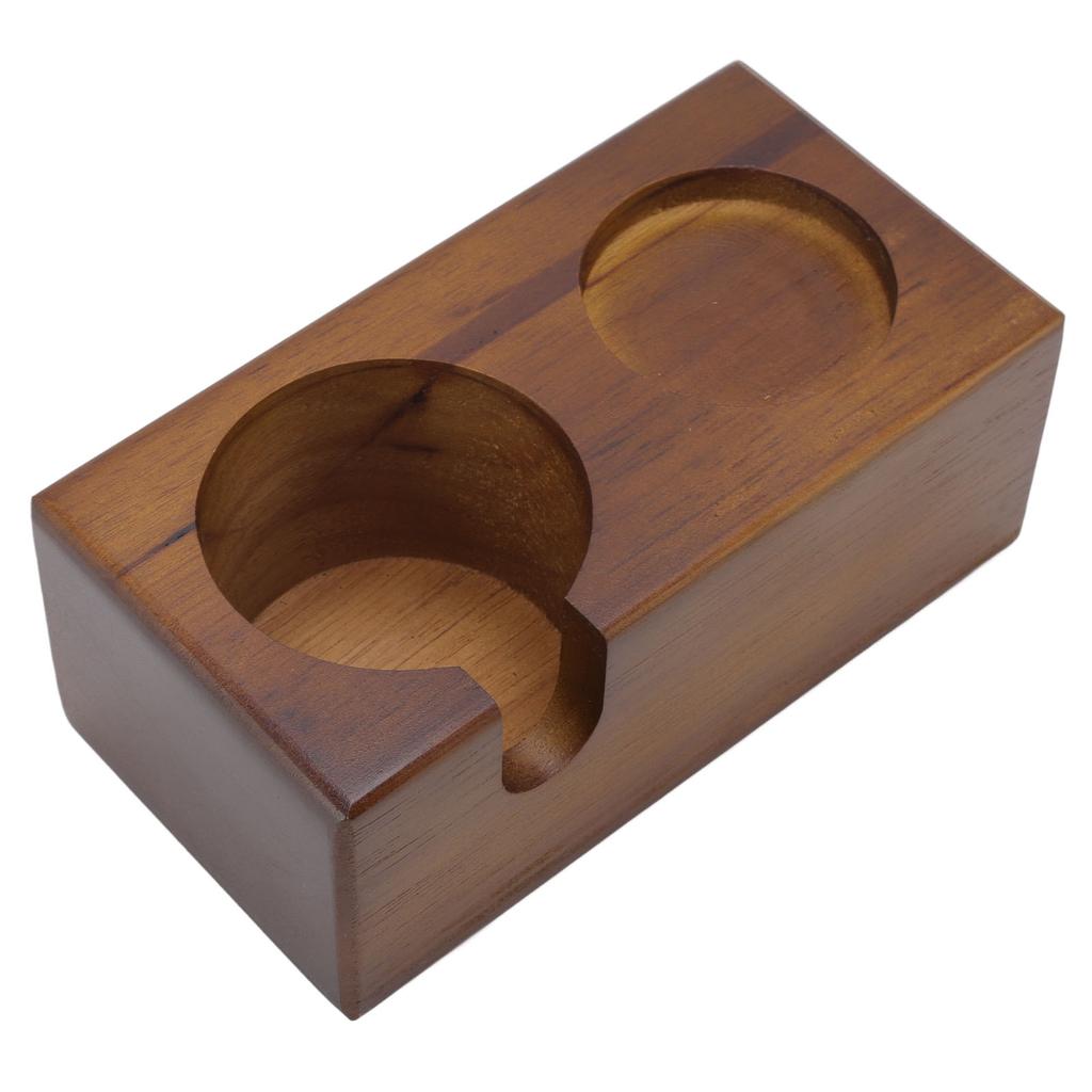 Wooden Coffee Protafilter Stand Holder Coffee Tamper Holder Stand Tamping Station