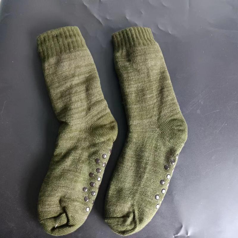 Winter Socks Mens Plush Thermal Leopard Warm Short Plus Velvet Non Slip Fluffy Floor Fuzzy Sock Male Camouflage Gift Christmas
