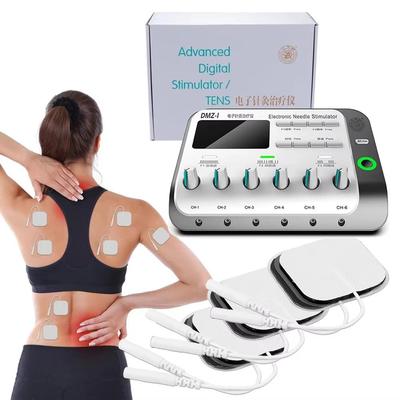 Stimulator Electric Digital EMS pentru Mușchi cu 6 Ieșiri Electrofizioterapie TENS Acupunctură Terapie Masaj Corporal Mașini de Slăbit