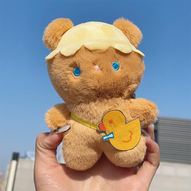 

Cute Cute Backpack To School Rabbit Keychain Plush Doll Couple Bag Pendant Mini Grab Doll