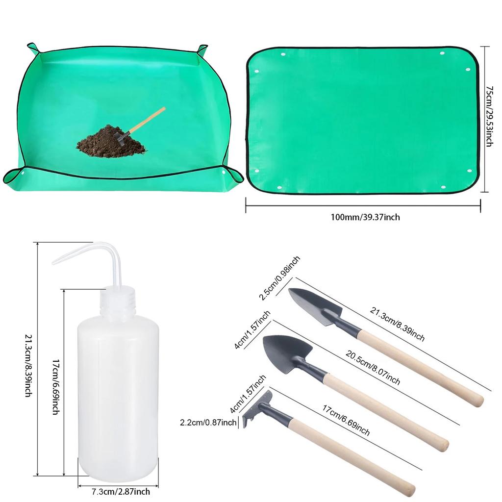 1pcs Planting Mat 50cm-100cm Gardening Potting Pad Foldable Garden Plant Flower Pot Transplanting Waterproof Mats