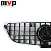 FCM5   GTR Style Racing Grille With Illuminated OE Style LED Emblem Logo Badge For Mercedes Benz GLE-Class C292 2016-2019 GLE450 GLE43