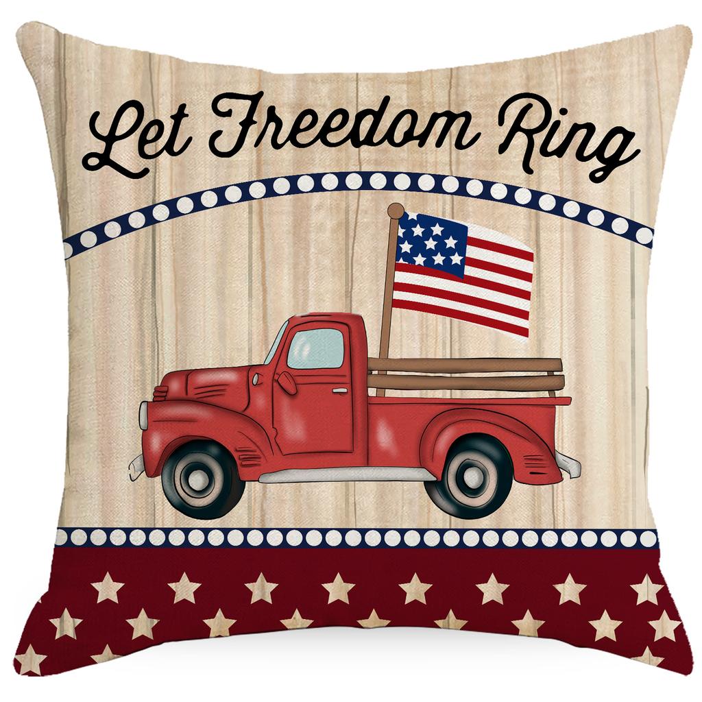 Linjetryckt örngott för festival hemdekoration soffa vardagsrum kuddfodral