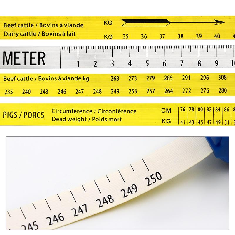 Animal Cattle Goat Pig Body Weight Measure Tape Pig Farm Cow Weight Measure Vet Tools Measuring Ruler