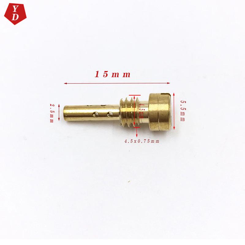 5pcs/Set Motorcycle Carburetor Slow Pilot Jet Available Size 40-42-45-48-50 for Keihin CV CVK FCE CARB N424-25 Injector Nozzle