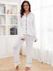 European & American Modal Long-Sleeved Shirt and Pants Pajama Set for Women - Autumn/Winter