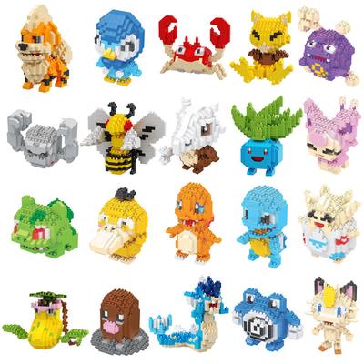 Pokemon Mikro Stavební Kostky LBOYU Jigglypuff Gengar Mudkip Piplup Raichu Bulbasaur Pikachu Mini Cihličkové Figurky Hračka Pro Děti