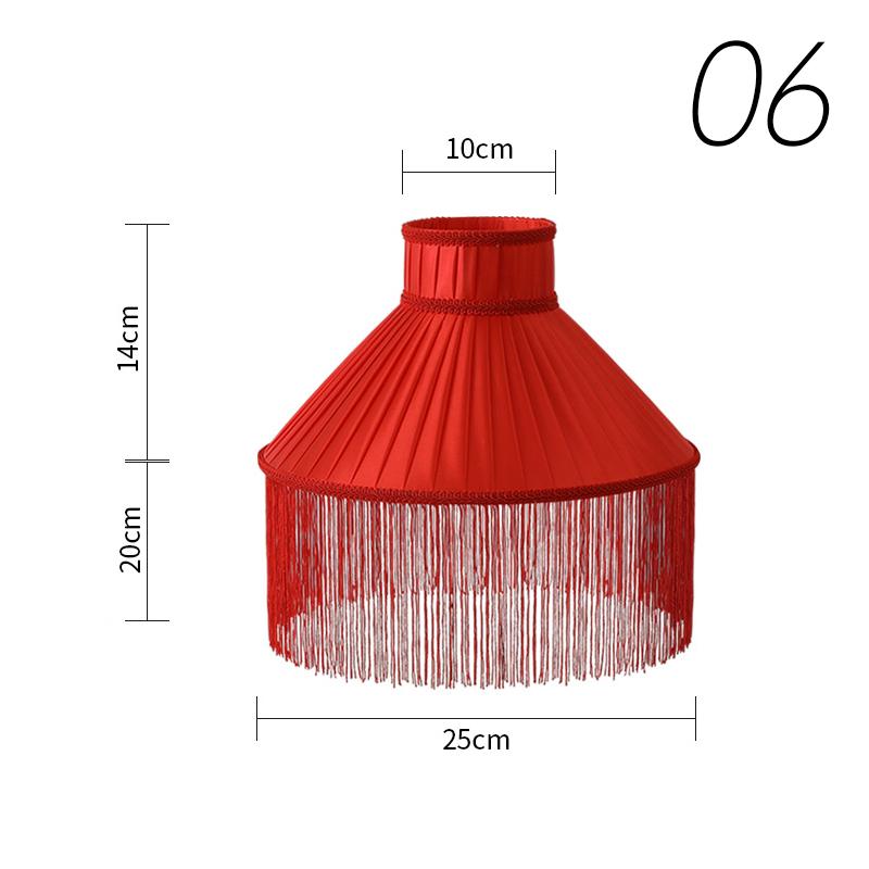 Modern Minimalist Fabric Tassel Lamp Cover Dining Living Room Bedroom Table Lamp Shade Chandelier Floor Lamp Wall Lampshade E27