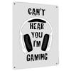 Gaming Theme Headphone Pattern Metal Iron Painting Home Wall Decorative Hanging Ornament Gift