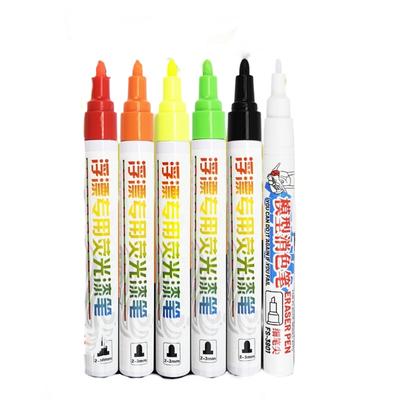 Pennarello Fluorescente Professionale Impermeabile Pennarello Colorante Pennarello a Vernice per Manutenzione Galleggianti da Pesca e Rinfresco Colore