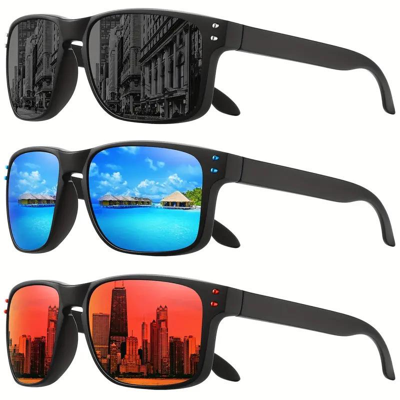 New Unisex Polarized Sport Sunglasses for Outdoor Activities - Square Frame
