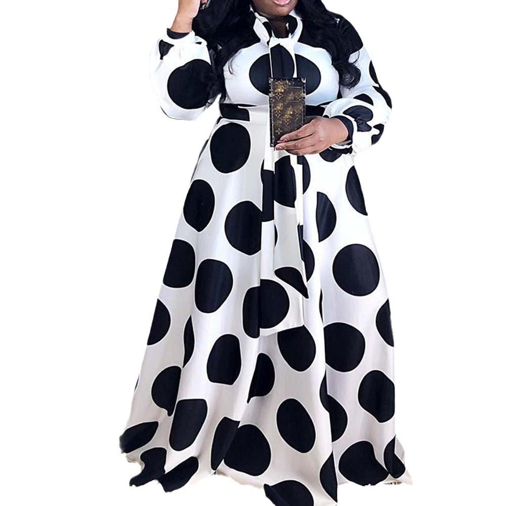 Neues Damenkleid Afrikanisches Damenkleid Bedruckt Größe Gepunktet Große Größe Kleid 820870