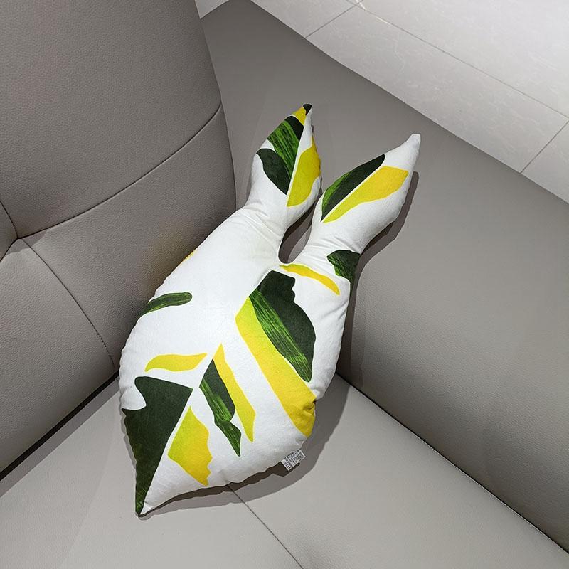 Tropical Plants Pillow for Living Room Sofa Cushion Leaf Pillow Turtle Back Decorative  Green Bedroom Leaves Plant Cushion