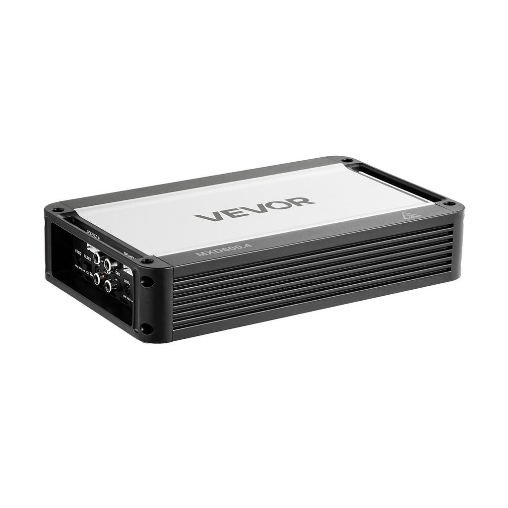 Car Audio Amplifier, 4-Channel Bridgeable Car Amplifier, Multichannel Class D Stereo Amp, Max. 4 x 420W at 4 Ohms / 4 x 600W at 2 Ohms, High Output,